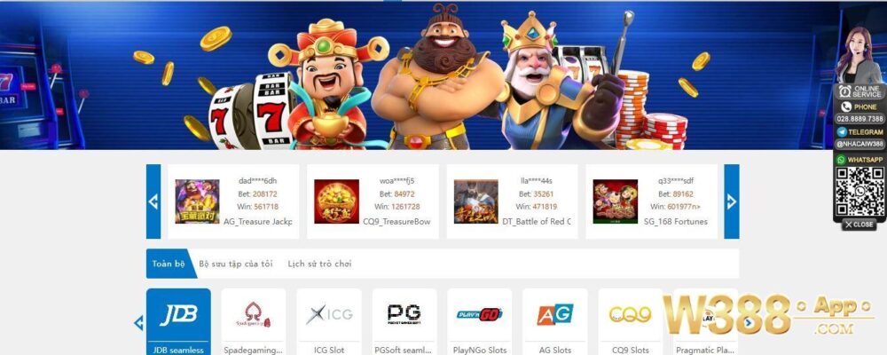 Slot game đa dạng, liên kết nhiều sảnh game lớn