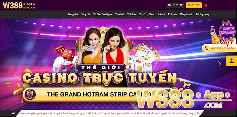 Trải nghiệm live casino W388 anh em sẽ thấy rõ sự chân thực