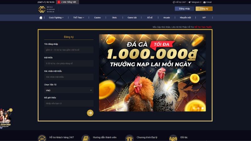 Cách đăng ký và tạo tài khoản tại Casinomcw